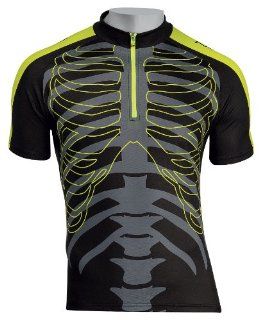 Northwave Skeleton Fahrrad Trikot schwarz/gelb 2014: Sport & Freizeit