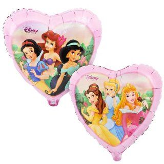Folienballon Prinzessin Herz rosa bunt Disney Figuren ca. 45 cm ungefllt (Ballongas geeignet): Spielzeug