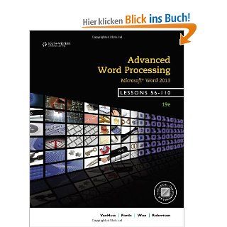 Advanced Word Processing, Lessons 56 110: Microsoft Word: Susie H. VanHuss, Connie M. Forde, Donna L. Woo: Fremdsprachige Bücher