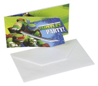 12 teiliges Einladungen Set * TEENAGE MUTANT NINJA TURTLES * mit 6 Einladungskarten und 6 Umschlge fr Kindergeburtstag // Kinder Geburtstag Party Einladung Karten Jungs: Spielzeug