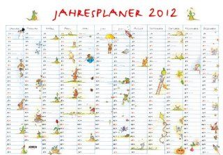 Jahresplaner Cartoon 2012   Wandplaner / Plakatkalender: Alpha Edition: Bücher