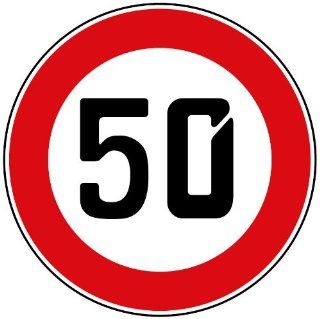 Verkehrsschild zum 50. Geburtstag, 2 Stck Durchmesser 50cm: Küche & Haushalt