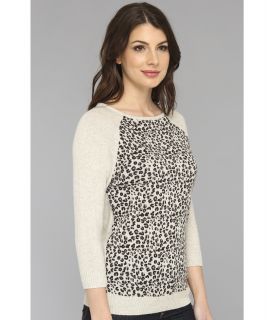 Autumn Cashmere Leopard Printed Raglan Sweater