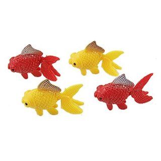 Jardin Fish Tank Knstliche Goldkugel, 4 teilig, gelb rot: Haustier
