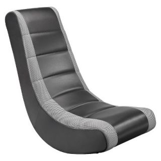 Gaming Chair: Rocking Video Gaming Chair   Black/Silver