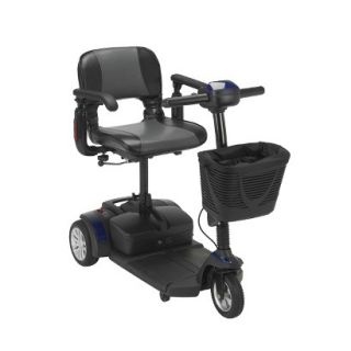 Spitfire EX 1320 3 Wheel Compact Size Scooter   Midnight Blue, Folding Seat,