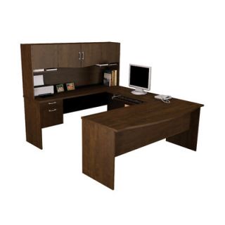 Bestar Harmony U Shape Executive Workstation with Storage Drawers 52411 Finis