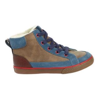 Boys Hanna Andersson Tomas Lace Up Ankle Boot Foggy Blue Leather
