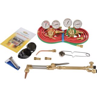 Northern Industrial Welders Medium-Duty Cutting and Welding Outfit — Oxyacetylene Victor-Style, 11-Piece Set  Welding   Cutting Torch Outfits