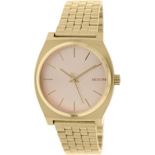 Nixon Mens Time Teller A045897 Rose Goldtone Stainless Steel Quartz