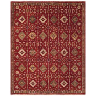 Feizy Hand knotted 100 percent Wool Pile Isabella Rug in Red 7 9 x 9