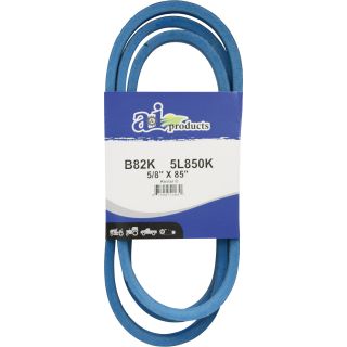 A & I Products Blue Kevlar V-Belt with Kevlar Cord — 85in.L x 5/8in.W, Model# B82K/5L850K  Belts   Pulleys