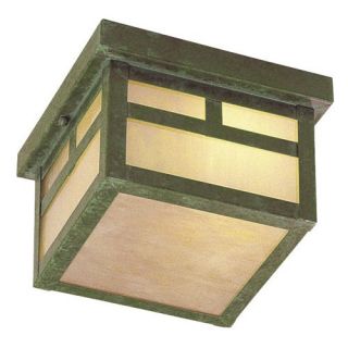 Livex Montclair Mission 2139 16 Outdoor Ceiling Light   6.5H in. Verde Patina