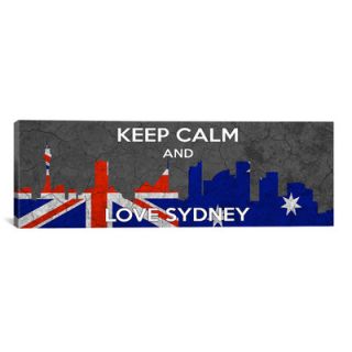 Keep Calm and Love Sydney Textual Art on Canvas by iCanvas