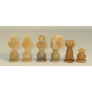 Scali Transparent Chess Set in Brown / White