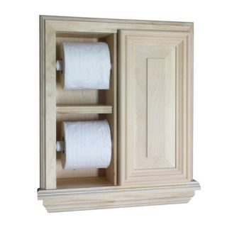 WG Wood Products Recessed Deluxe Toilet Paper Holder