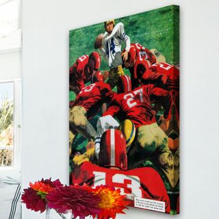 Touchdown Play by Fred Ludekens Painting Print on Canvas by Marmont