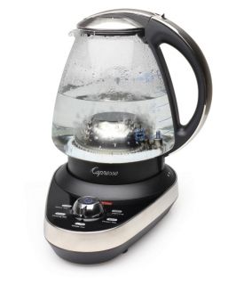 Capresso Tea C100 6 Cup Temperature Controlled Electric Water Kettle   Tea Kettles
