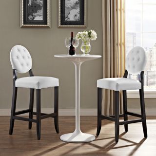 Baxton Studio Libra Modern Bar Stools with Nailhead Trim (Set of 2)