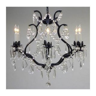 Maria Theresa 6 Light Crystal Chandelier by Harrison Lane