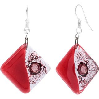 Deep Passion Fused Glass Earrings (Chile)   Shopping   Great