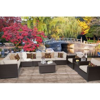 TK Classics Belle 11 Piece Seating Group with Cushion