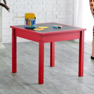 Classic Playtime Reversible Top Table   Licorice Red