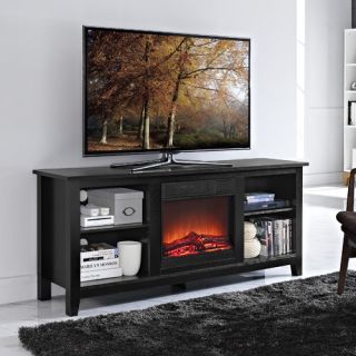 Home Loft Concept 58 TV Stand with Fireplace Insert