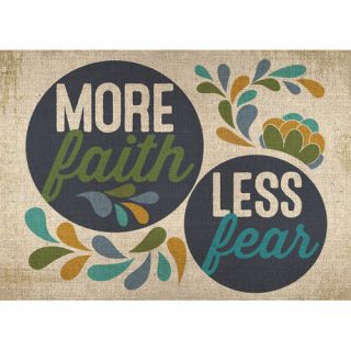 GreenBox Art More Faith, Less Fear by Stephanie Sliwinski Graphic