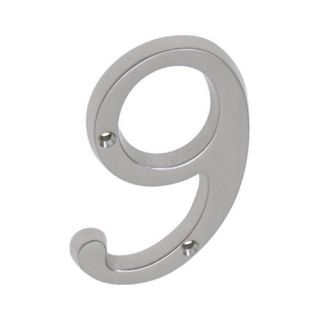 Ives 02 3096 Address Numbers Home Accents 9 ;Satin Nickel