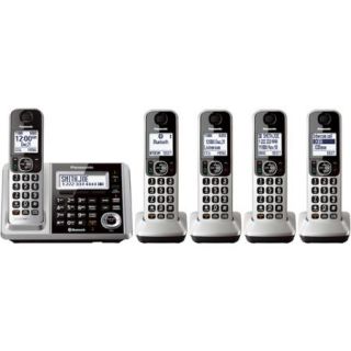 Panasonic Link2Cell Bluetooth Cordless Phone and Answering Machine with 5 Handsets