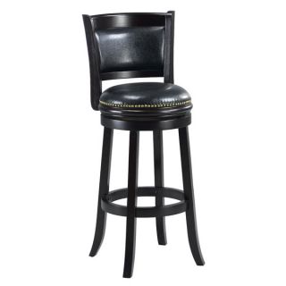 Alexis Cappuccino Padded Back 29 inch Bar Stool
