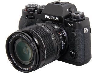 FUJIFILM X T1 16421555 Black 16.3 MP 3.0" 1040K LCD Digital Camera w/XF18 55mm Lens