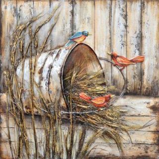 Yosemite Home Decor 40 in. x 40 in. "The Gathering II" Hand Painted Contemporary Artwork FCK8414SD 2