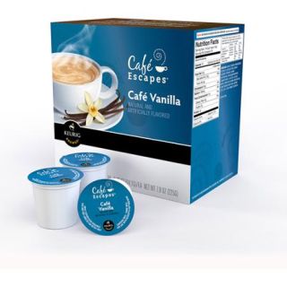 Cafe Escapes Cafe Vanilla K Cups Coffee, 16 count