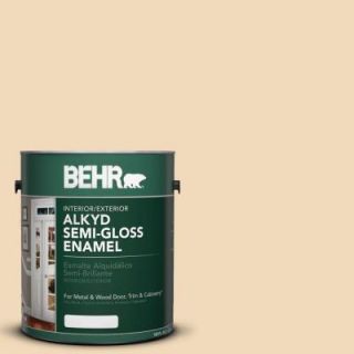 BEHR 1 gal. #AE 20 Tiki Light Semi Gloss Enamel Alkyd Interior/Exterior Paint 390001