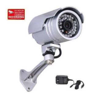 VideoSecu CCTV Surveillance Weatherproof Infrared Night Vision 3.6mm Wide Angle Security Camera with Power Supply cz6