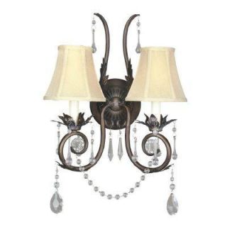 2 Light Weathered Bronze Sconce 755 62