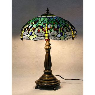 Warehouse of Tiffany Dragonfly Table Lamp with Bowl Shade