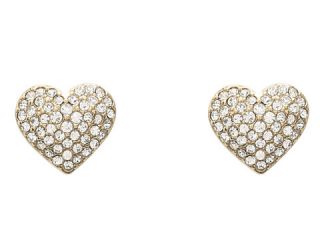 Michael Kors Collection Pave Puffy Heart Stud Earring