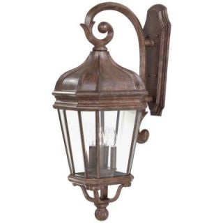the great outdoors by Minka Lavery Harrison 4 Light Vintage Rust Outdoor Wall Mount Lantern 8693 61
