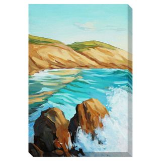 Wave on the Rocks Oversized Gallery Wrapped Canvas