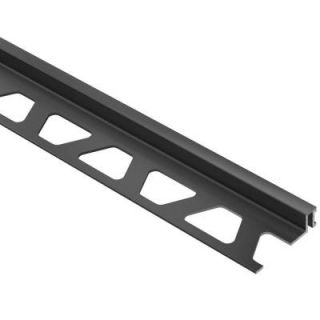 Schluter Dilex BWA Black 1/4 in. x 8 ft. 2 1/2 in. PVC Movement Joint Tile Edging Trim BWA60GS