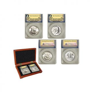 Last Franklin and First Kennedy Uncirculated Silver Half Dollar Set   7714855
