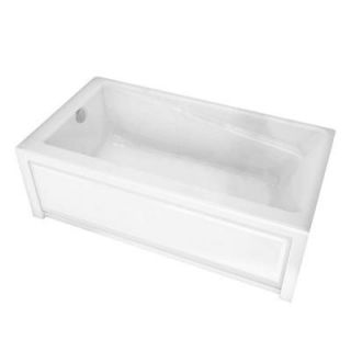MAAX New Town 5 ft. Left Drain Soaking Tub in White 105456 000 001 001
