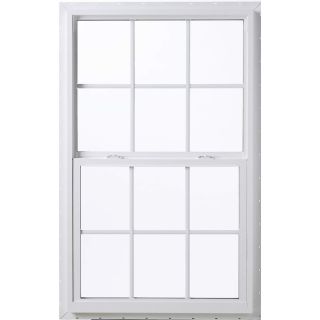 ThermaStar by Pella Vinyl Double Pane Annealed Single Hung Window (Rough Opening: 36 in x 38 in; Actual: 35.5 in x 37.5 in)