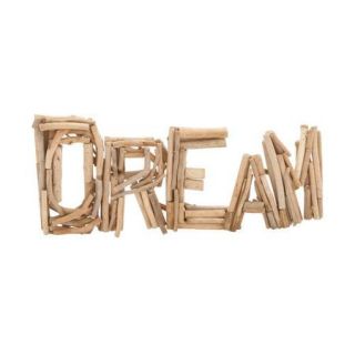 Woodland Imports Attractive Driftwood ''Dream'' Letter Block Wall D cor