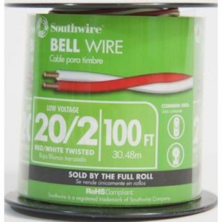 Southwire 100 ft. 20/2 Twisted Bell Wire 56750023