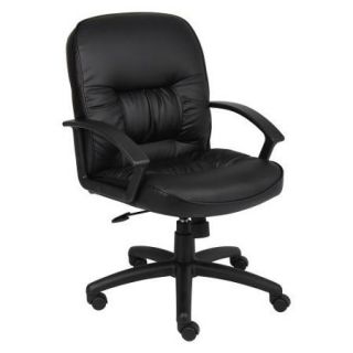 Boss Mid Back Leatherplus Chair Feature:Without Knee Tilt
