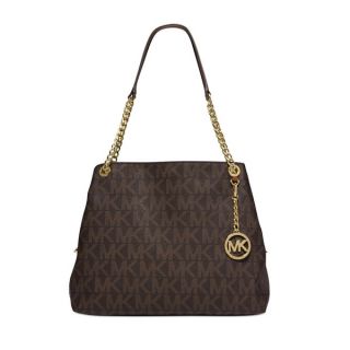 MICHAEL Michael Kors Sig Print Jet Set Chain Large Shoulder Tote